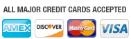 We accept all major credit cards